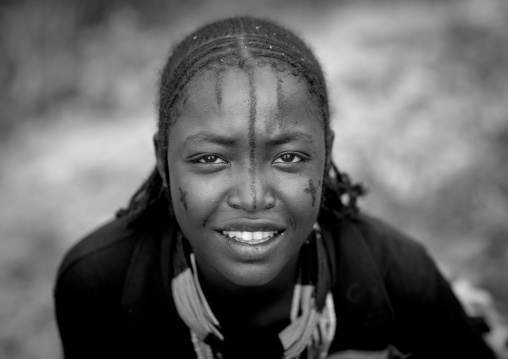 Tattooed Face Woman Portrait Omo Valley Ethiopia