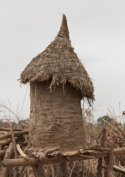 Clay And Thatch Hut Ine Dassanetch Village Omorate Ethiopia