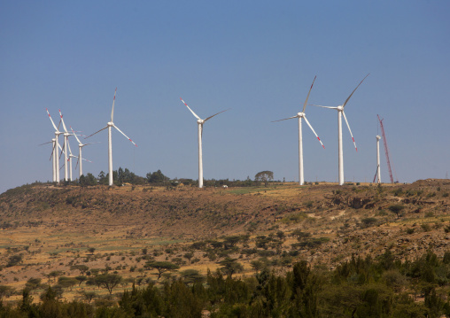 Clean energy windmills in adama, Ethiopia