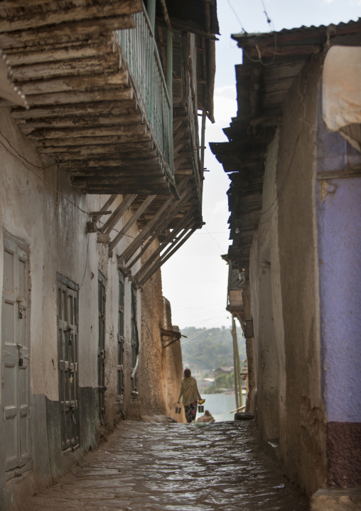 Narrow Street In The Old Town Of Harar, Ethiopia