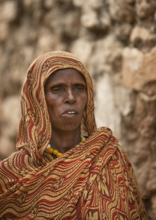 Portrait Of An Old Harari Woman, Harar, Ethiopia