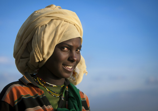 Portrait Of A Oromo Tribe Woman With Toothy Smile, Dire Dawa, Ethiopia