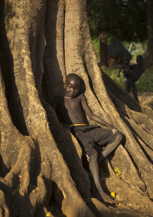 Anuak Child Boy In Abobo, The Former Anuak King Village, Gambela Region, Ethiopia