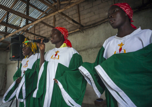 Catholic Sunday Church Service, Gambela, Ethiopia