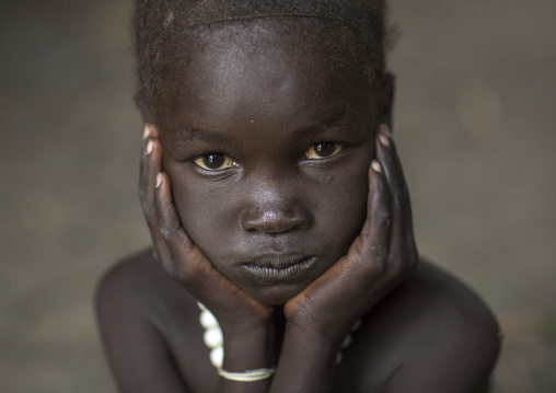Nuer Tribe Little Girl, Gambela, Ethiopia