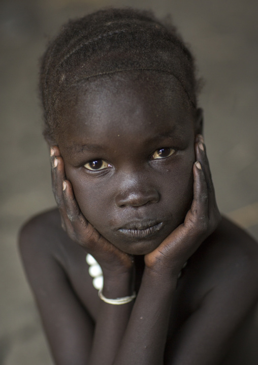 Nuer Tribe Little Girl, Gambela, Ethiopia