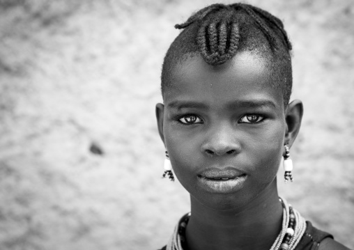 Hamer Tribe Girl In Traditional Outfit, Dimeka, Omo Valley, Ethiopia