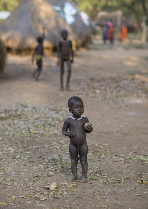 Anuak Baby In Abobo, The Former Anuak King Village, Gambela Region, Ethiopia