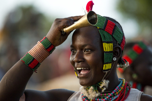 Bashada Tribe Woman Smiling, Dimeka, Omo Valley, Ethiopia