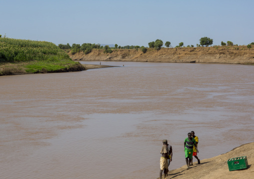 Omo River Banks, Kangate, Omo Valley, Ethiopia