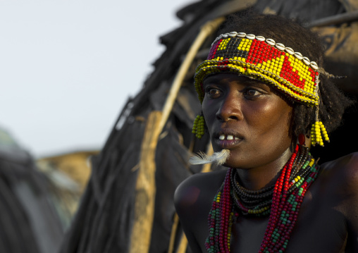 Mrs Gnikoriyo, Dassanech Tribe Woman, Omorate, Omo Valley, Ethiopia