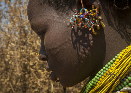 Topossa Woman Earrings, Omo Valley, Kangate, Ethiopia