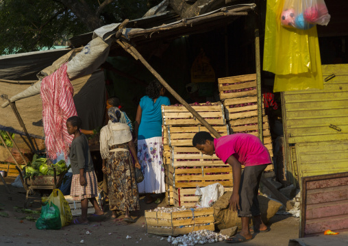 Market Stalls, Gambela, Ethiopia