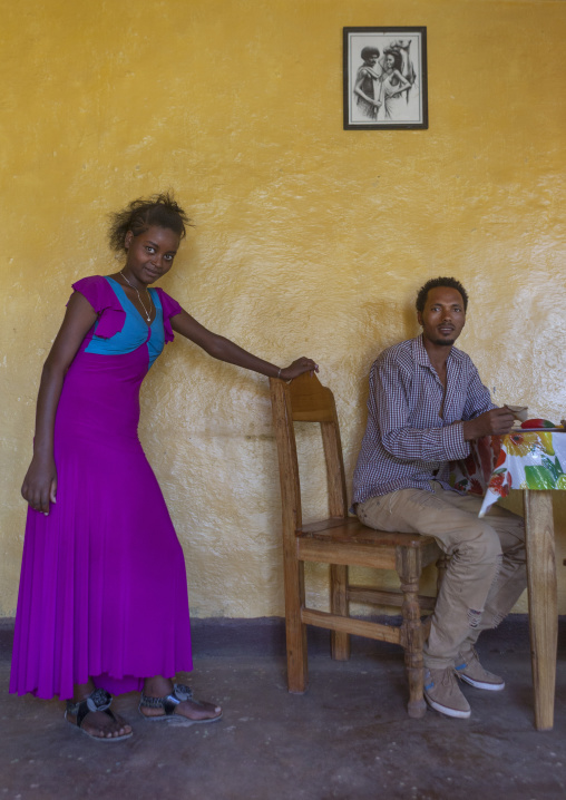 couple In A Restaurant, Daolo Ethny, Tepi, Ethiopia
