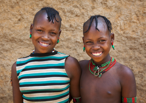Hamer Tribe Girls, Dimeka, Omo Valley, Ethiopia