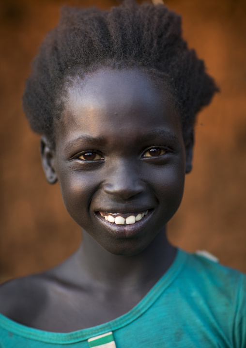 Majang Tribe Girl With Traditional Hairstyle, Kobown, Ethiopia