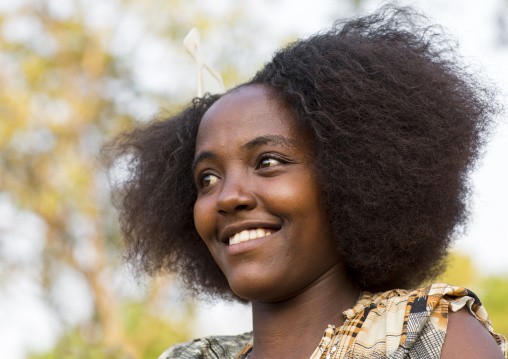 Ethiopian Woman With Afro Hair, Kobown, Ethiopia