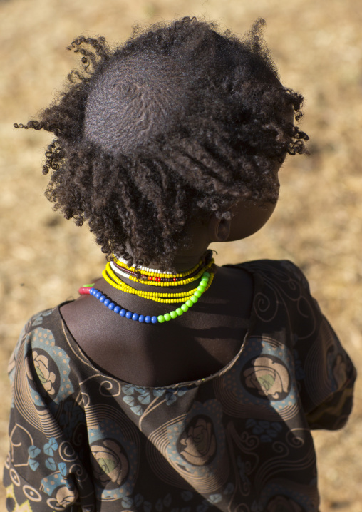 Borana Tribe Girl With Tonsure On The Head To Protect Her From The Bad Spririts, Ola Alakadjilo, Ethiopia