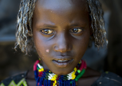 Borana Tribe Girl With Butter On Her Hair, Yabelo, Ethiopia