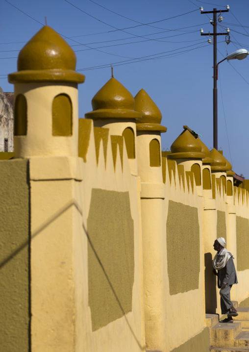 Man Passing In Front Of A Mosque, Harar, Ethiopia
