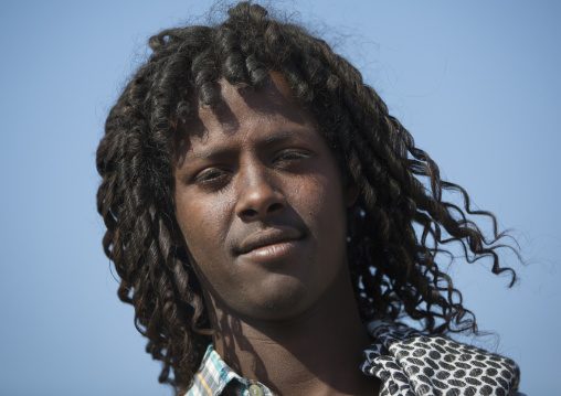 Afar Tribe Man With Curly Hair, Assayta, Ethiopia