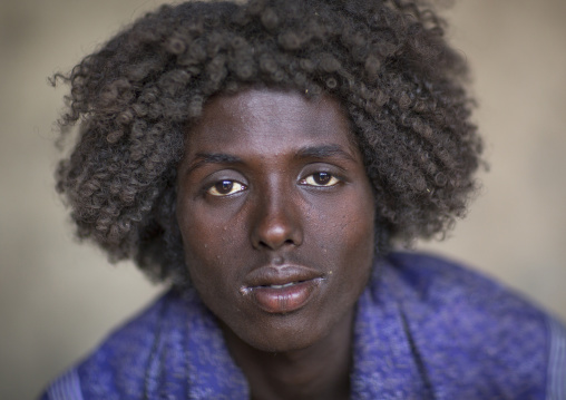 Afar Tribe Man With Curly Hair, Assayta, Ethiopia