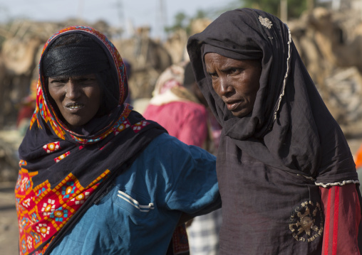 Afar Tribe Women In Assayta Market, Ethiopia