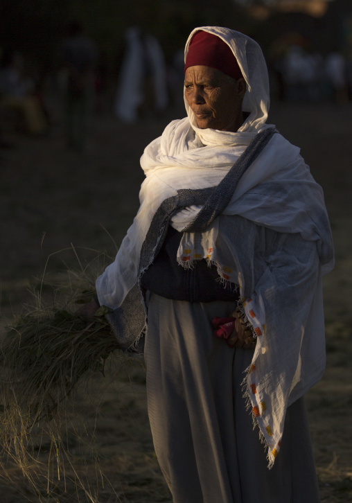 Pilgrim At Timkat Festival, Lalibela, Ethiopia