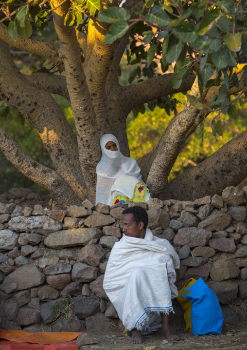 Pilgrims At Timkat Festival, Lalibela, Ethiopia