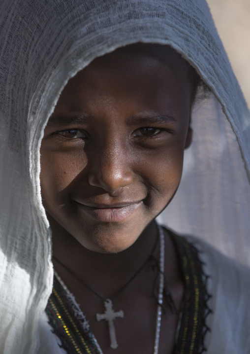 Orthodox Pilgrim At Timkat Festival, Lalibela, Ethiopia