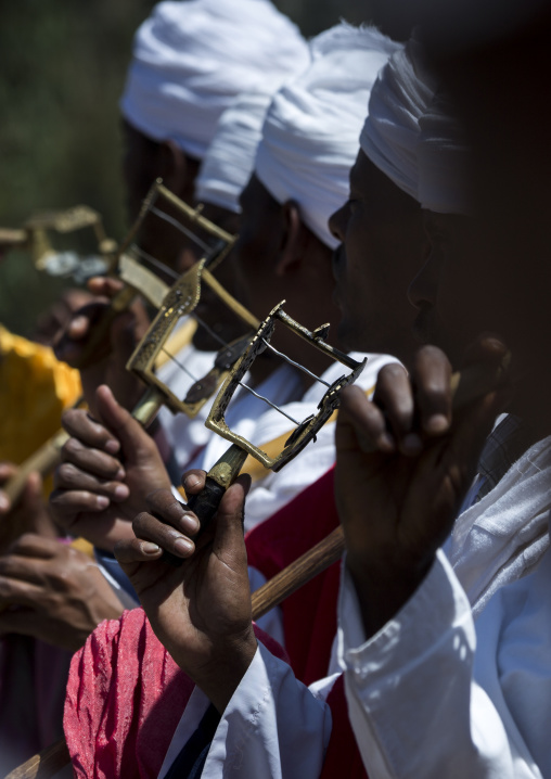 Sistrum Rattles During Ethiopian Orthodox Timkat Epiphany Festival, Lalibela, Ethiopia
