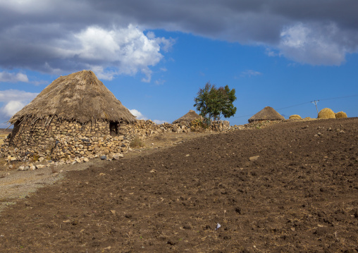 Traditional Houses In The Ethiopian Highlands, Lalibela, Ethiopia
