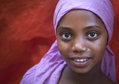 Muslim Girl With A Veil, Harar, Ethiopia