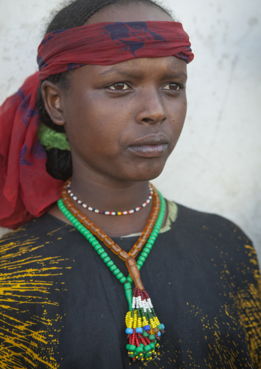 Harari Woman In Traditional Costume, Harar, Ethiopia