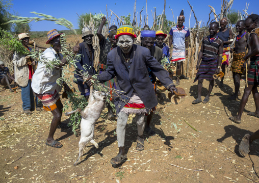 Mourning Ceremony In Hamer Tribe, Turmi, Omo Valley, Ethiopia