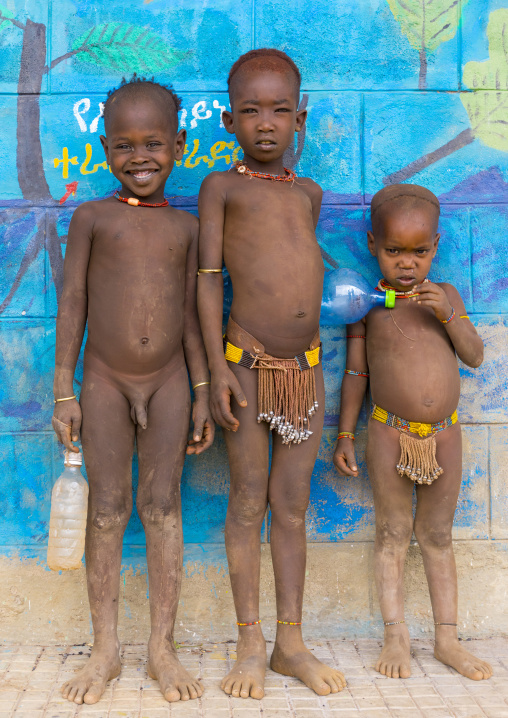 Hamer Tribe Kids In A School, Turmi, Omo Valley, Ethiopia
