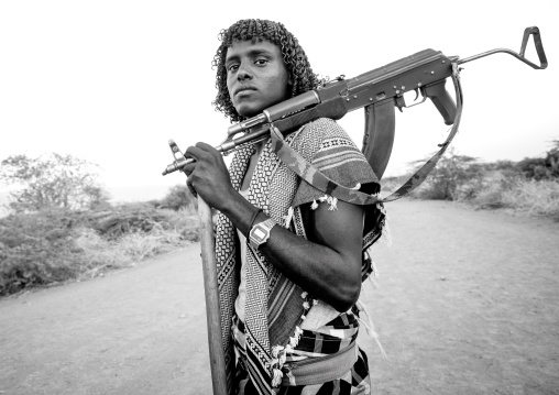 Afar Tribe Warrior, Afambo, Afar Regional State, Ethiopia