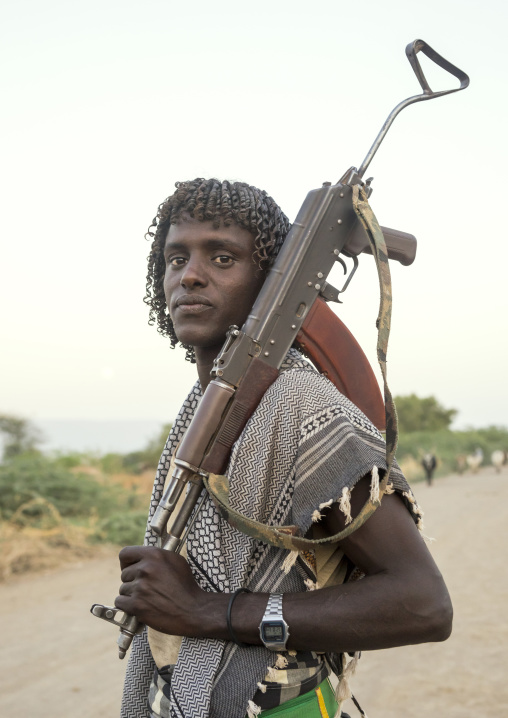 Afar Tribe Warrior, Afambo, Afar Regional State, Ethiopia