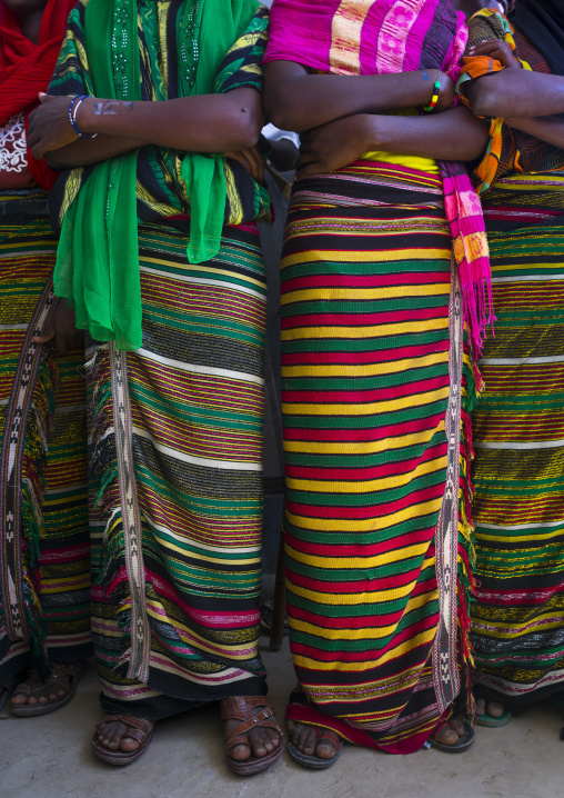 Afar Tribe Women Costumes, Afambo, Ethiopia