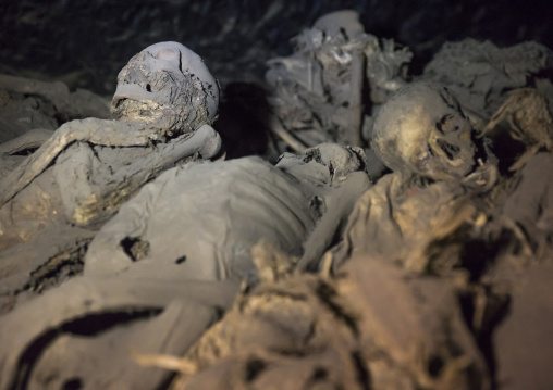 Yemrehana Krestos Rock Church Skeletons And Mumies, Lalibela, Ethiopia