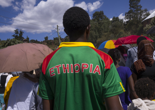 Pilgrims Crowd During Timkat Epiphany Festival, Lalibela, Ethiopia