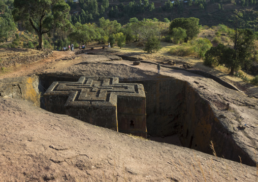 Monolithic Rock-cut Church Of Bete Giyorgis, Lalibela, Ethiopia