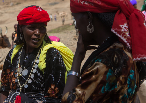 Oromo tribe women in the market, Oromo, Sambate, Ethiopia