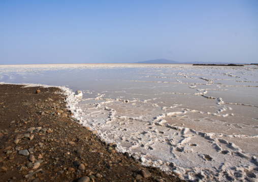 Salt lake in the danakil depression, Afar region, Dallol, Ethiopia