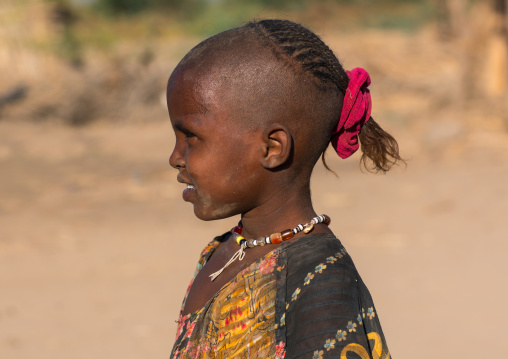 Afar tribe girl, Afar region, Afambo, Ethiopia