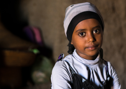 Portrait of an amahara girl, Afar region, Assayta, Ethiopia