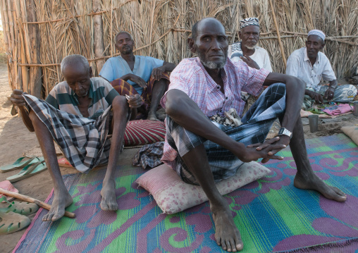 Afar tribe elders meeting, Afar region, Afambo, Ethiopia