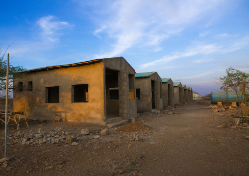 New hotel villas in construction, Afar region, Awash, Ethiopia