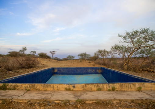 Empty pool in an hotel, Afar region, Awash, Ethiopia