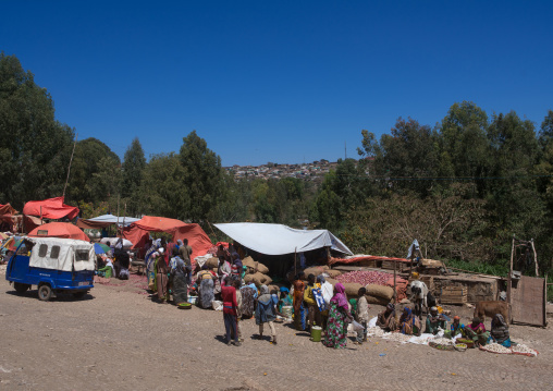 Market in front of the old town, Harari region, Harar, Ethiopia